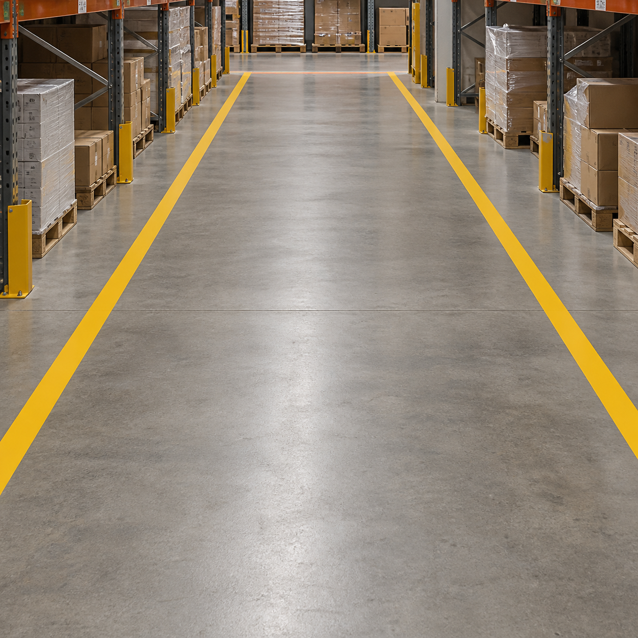 Illustrative application scene: Yellow Line Marking Paint for Walkways & Car Parks
