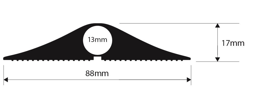 Snap Fit C Black 13mm Diameter hole