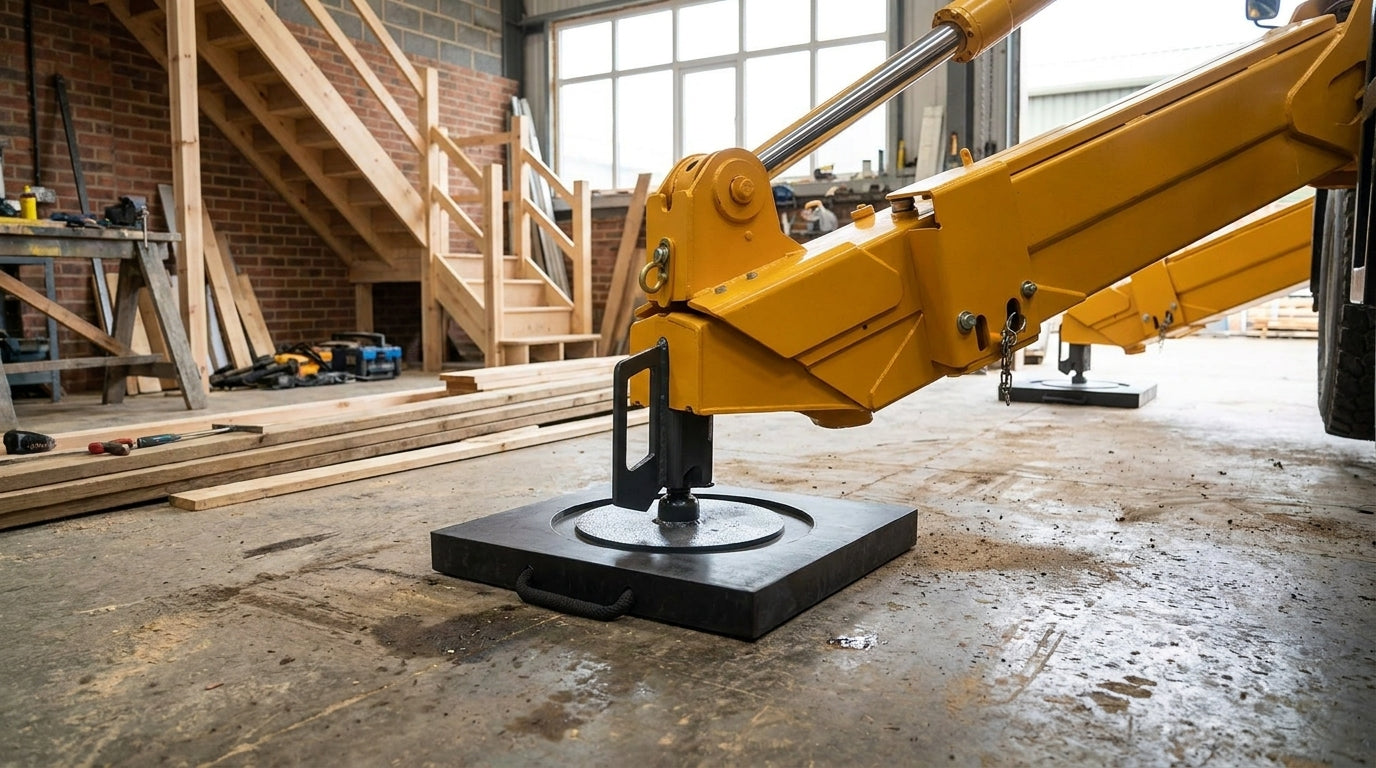 Recessed Outrigger Pad HMWP - 12 Tonne Crane Support with Recess - common mistakes when buying crane pad