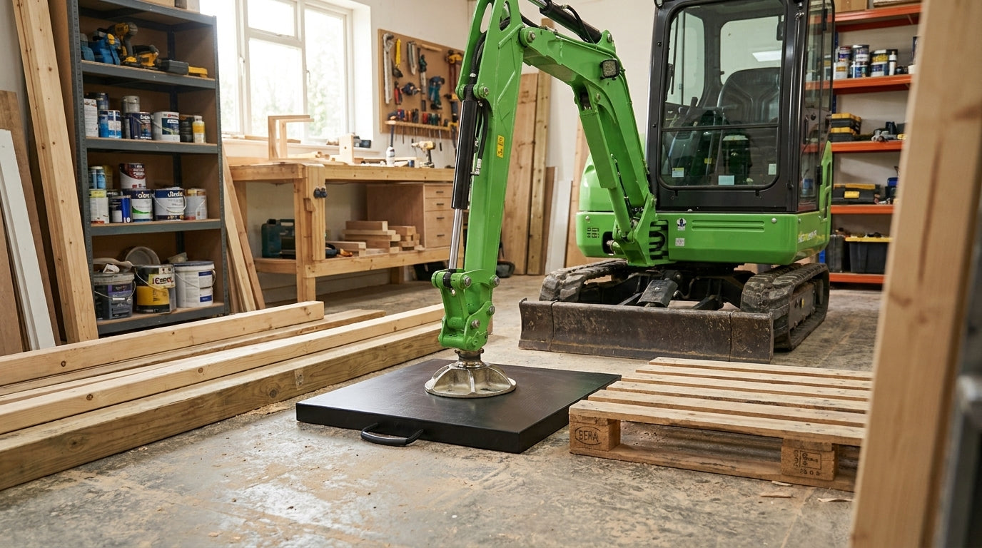 Eco Outrigger Pad - HMWP 5 Tonne Engineered Crane Support 300x300x30mm - how to maintain crane pad