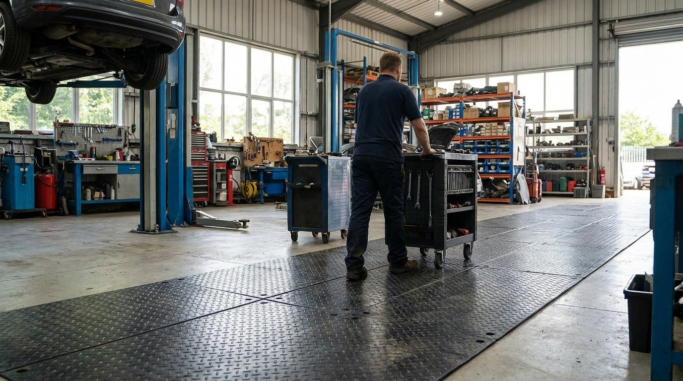 Premium ChassisGuard™HD Access Mats Recycled HDPE 2400mm x 1200mm Trackway for Heavy Machinery - ultimate guide to temporary road mats