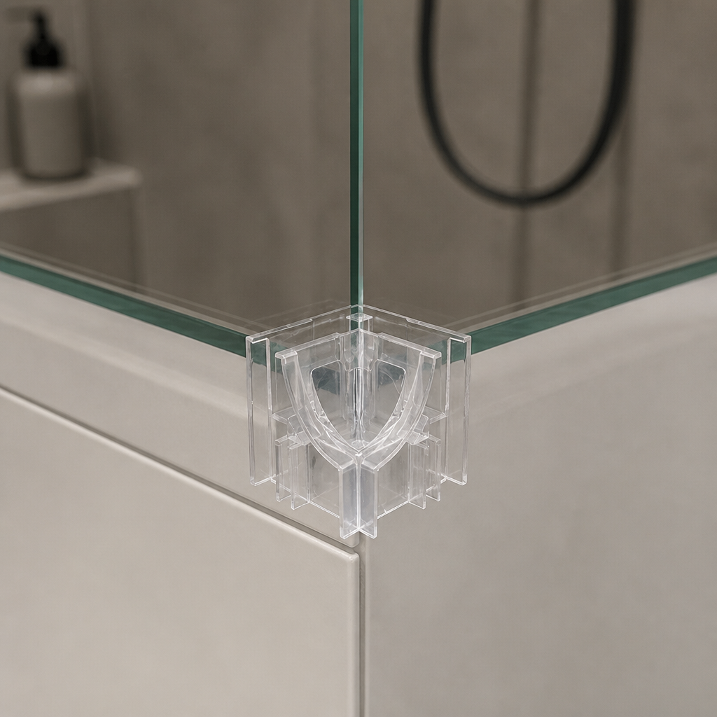 Shower screen corner piece