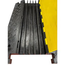 5 Channel Lidded Cable Ramp For Vehicles - Kerbs in use