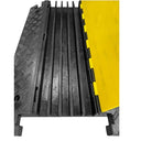 5 Channel Lidded Cable Protector - Hose and Cable Ramp in use