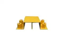 Central Galvanised Steel Bridge Ramp - Yellow - Hose and Cable Ramp in use