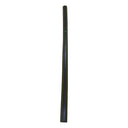 Full 2m length of the plain black protector strip stood upright against a white background