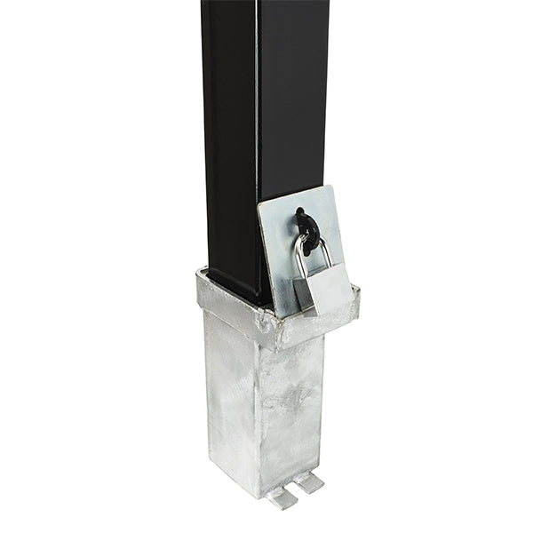 Dark Slate Gray Heavy Duty Removable Security Post - Black