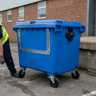Large Capacity Four Wheeled HDPE Bin – 660L Commercial Waste Container