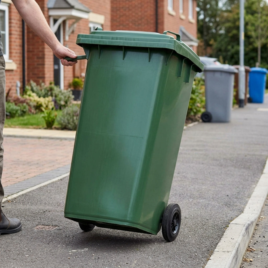 Two Wheeled HDPE Wheelie Bin for Waste Collection