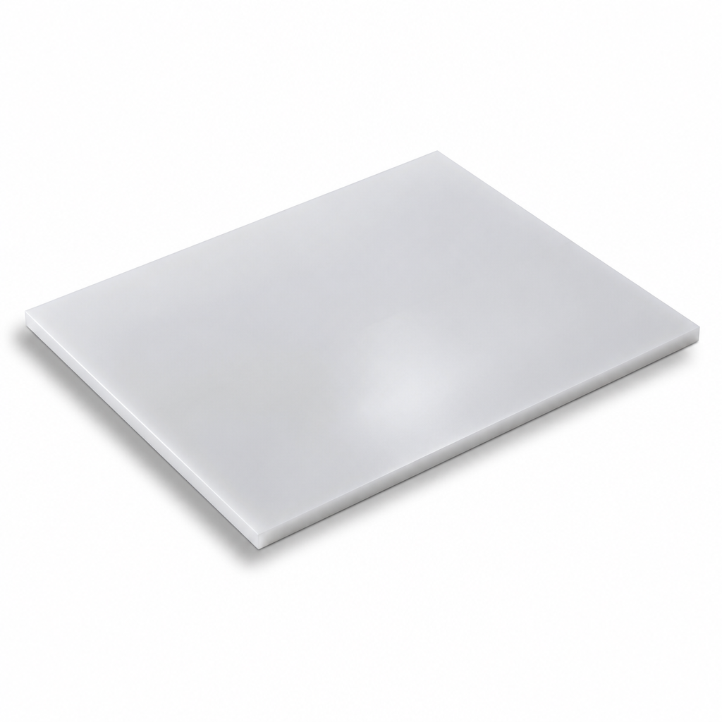 High Density Polyethylene Natural Sheet for Food Industry Applications 1mm to 12mm thick - Sheet in use