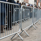 Steel Crowd Control Barrier with Fixed or Loose Leg Design