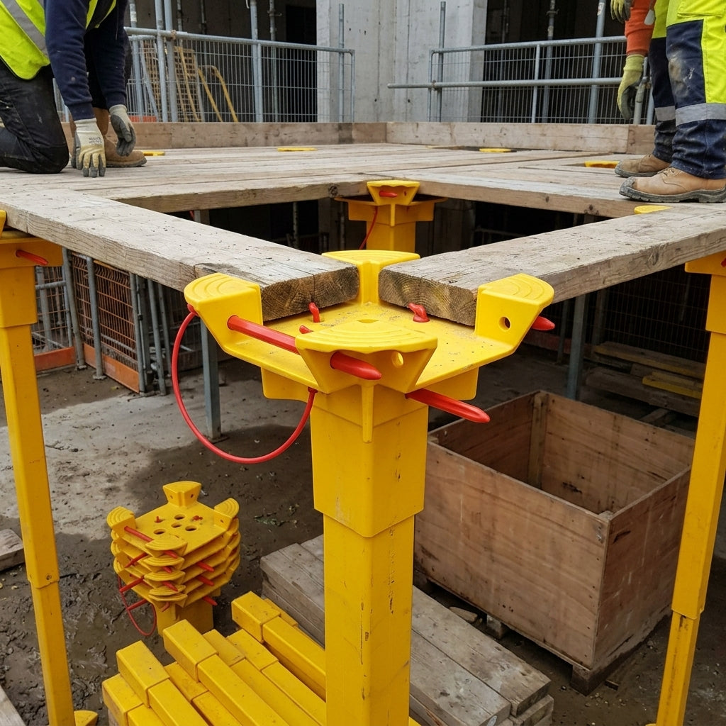 Universal Platform Base and Top Unit for Safety Decking