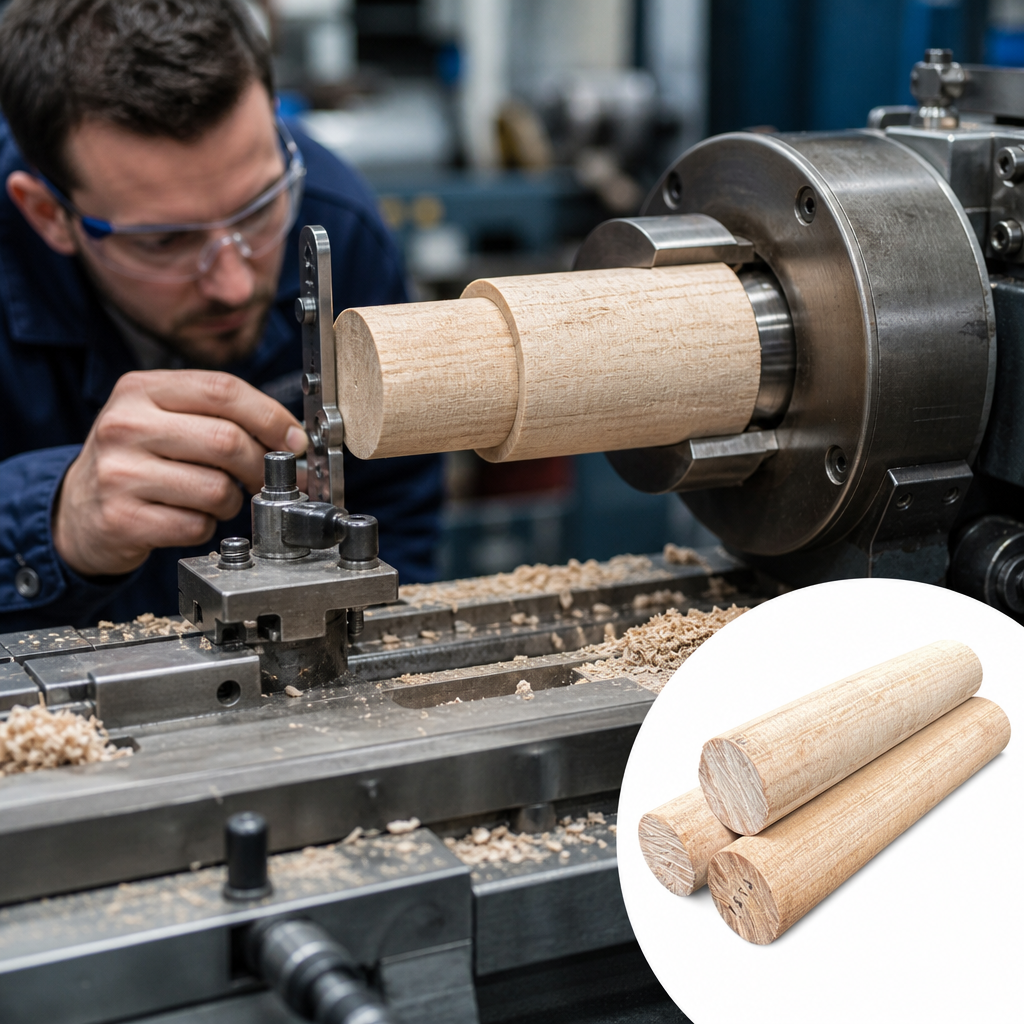 Phenolic Cotton Brown Rod 16mm to 50mm dia for Bearings & laminates - UK Engineering Plastics