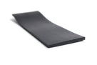 Black rectangular rubber strip shown curled at one end, wide flat profile