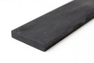 Black rectangular rubber strip shown at an angle, flat solid profile
