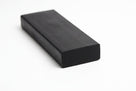 Black rectangular rubber strip shown at an angle, thick flat block profile