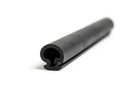 Black rubber A-post seal shown as a coiled length with hollow bulb profile