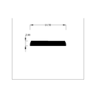 Cross-section diagram of the Herzim strip, 14.50mm x 2.00mm dimensions marked