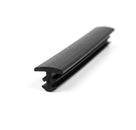 Black Herzim strip shown end-on with a T-shaped fixing base