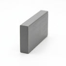 Grey PVC flat panel insert standing upright, viewed at an angle on white background