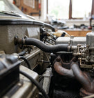 Water valve to manifold heater hose fitted in situ in an engine bay