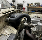 Heater inlet hose fitted in situ between heater box and engine