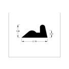 Technical diagram of double-bump beading profile with 5.00, 3.25 and 11.50mm dimensions