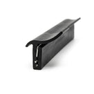 Black outer waist seal profile with metal reinforcing insert, studio shot