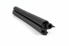 Black quarterlight seal length shown at an angle with a comb-toothed gripping edge