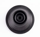 Black rubber gear lever gaiter viewed from above showing concentric rings