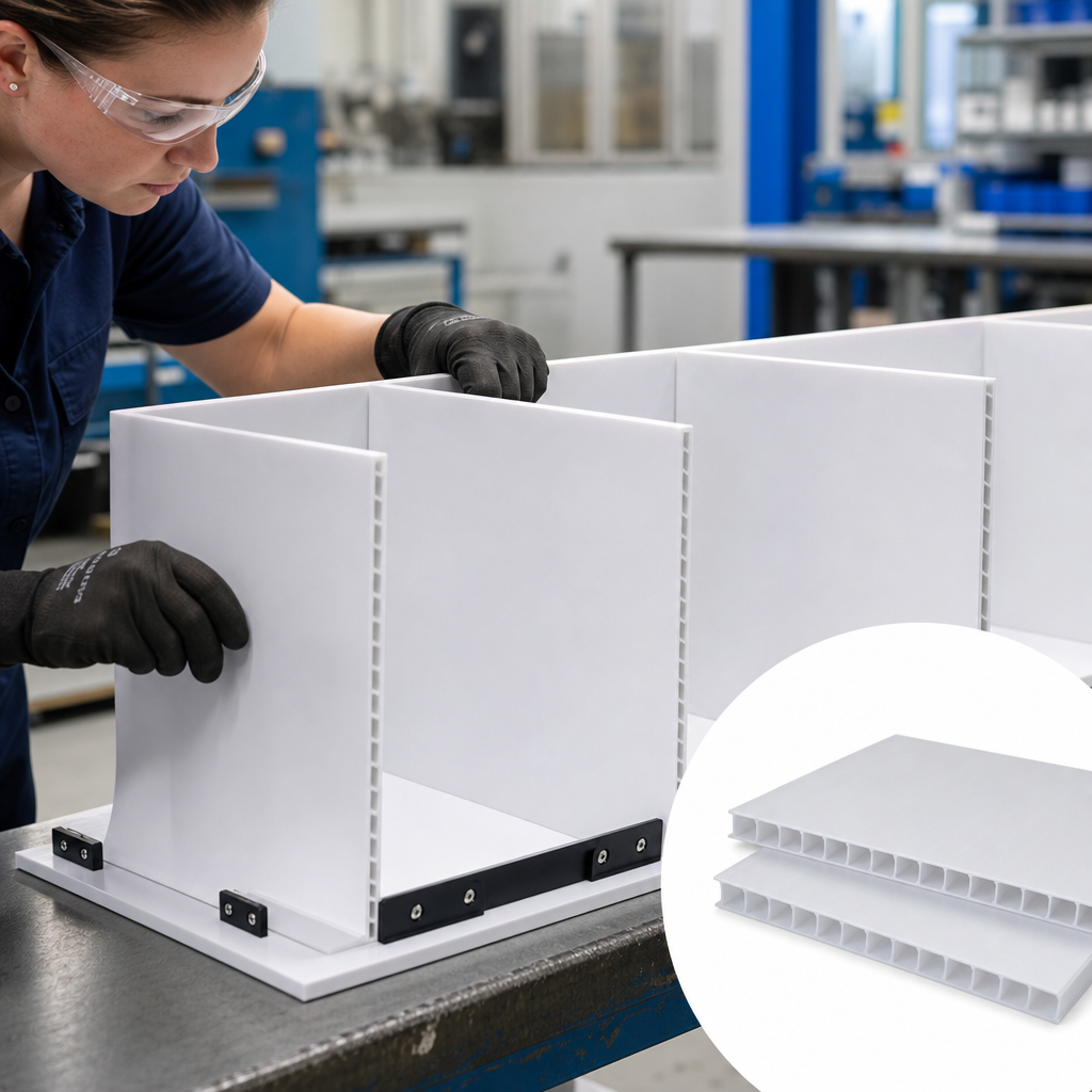 Polypropylene 1450gsm Correx Sheet 6mm thick for Displays & signage - UK Engineering Plastics