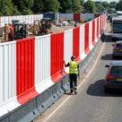 High Screen Hoarding Panel for Traffic Barrier Systems