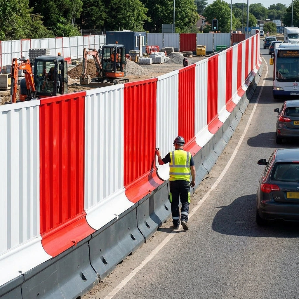 High Screen Hoarding Panel for Traffic Barrier Systems