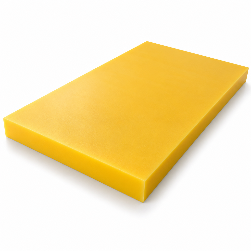 High Molecular Weight Polyethylene Yellow Sheet for Food Processing 10mm to 25mm thick - Sheet in use
