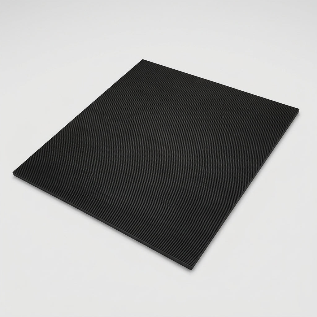Electrical Insulating Fine Ribbed Rubber Mat 6mm Thick (view 2)