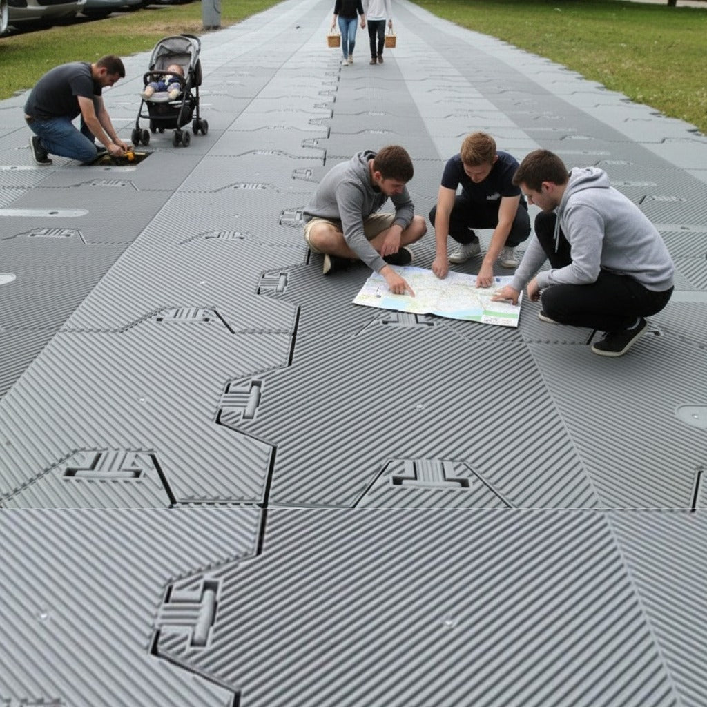 Temporary Event Flooring – Lightweight, Anti-Slip Polymer