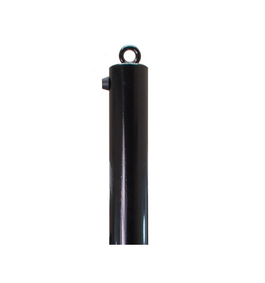 Dark Slate Gray Black Fold Down Parking Post With Integral Lock & Chain Eyelet