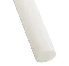 Light Gray Natural Acetal Plastic Rod - 45mm Dia.