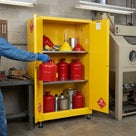 Steel Flammable Liquid Safety Cabinet with Double-Wall Construction