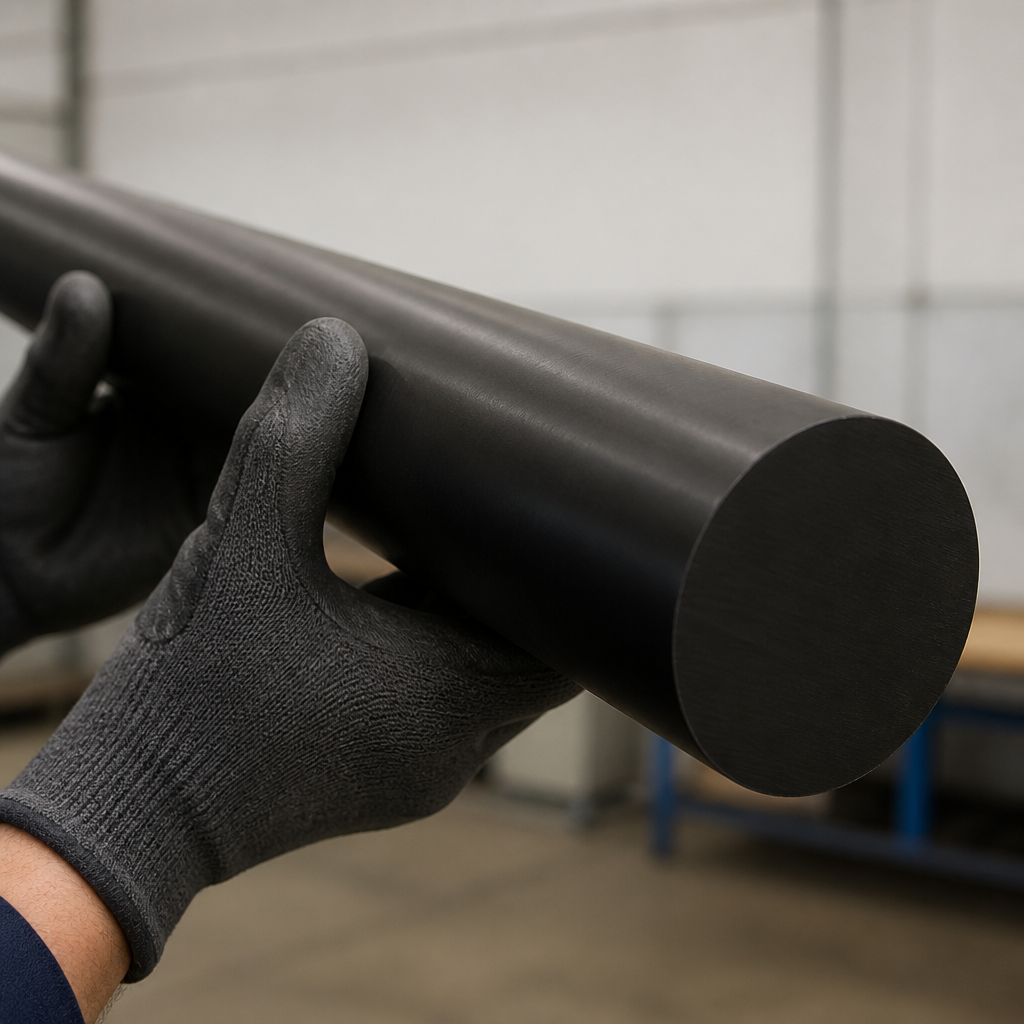20mm Sample Delrin Black Rod