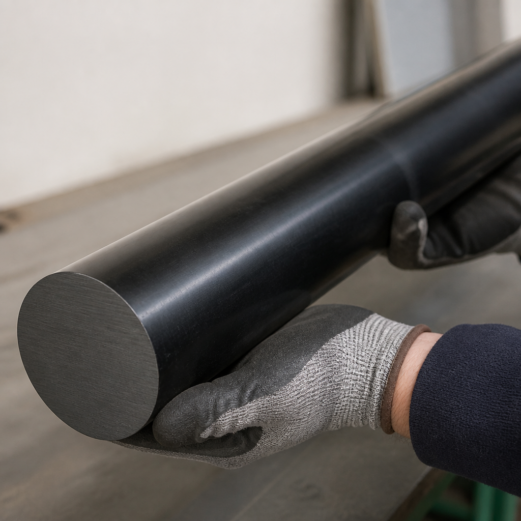 20mm Sample Nylon 6 Black Rod