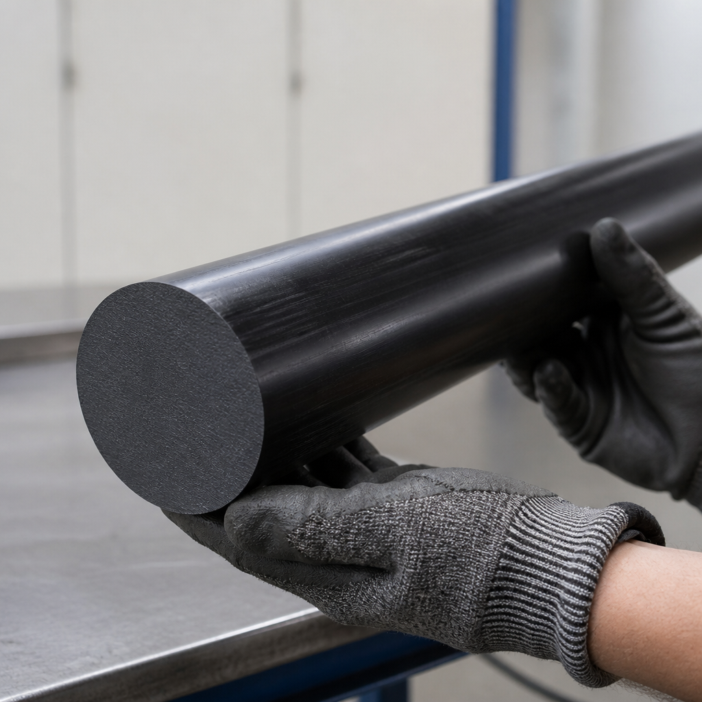 20mm Sample Nylon 66 Black Rod