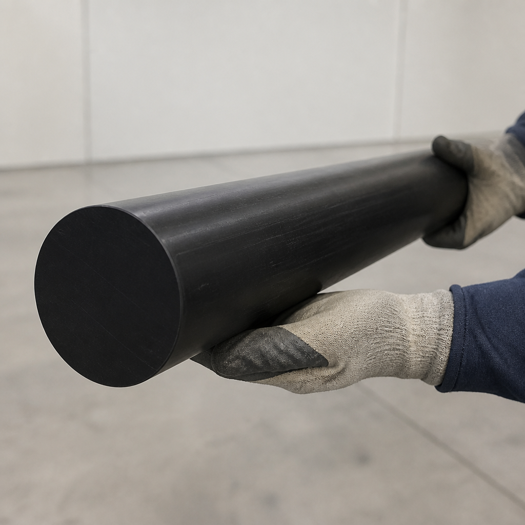 20mm Sample UHMWPE Black Rod