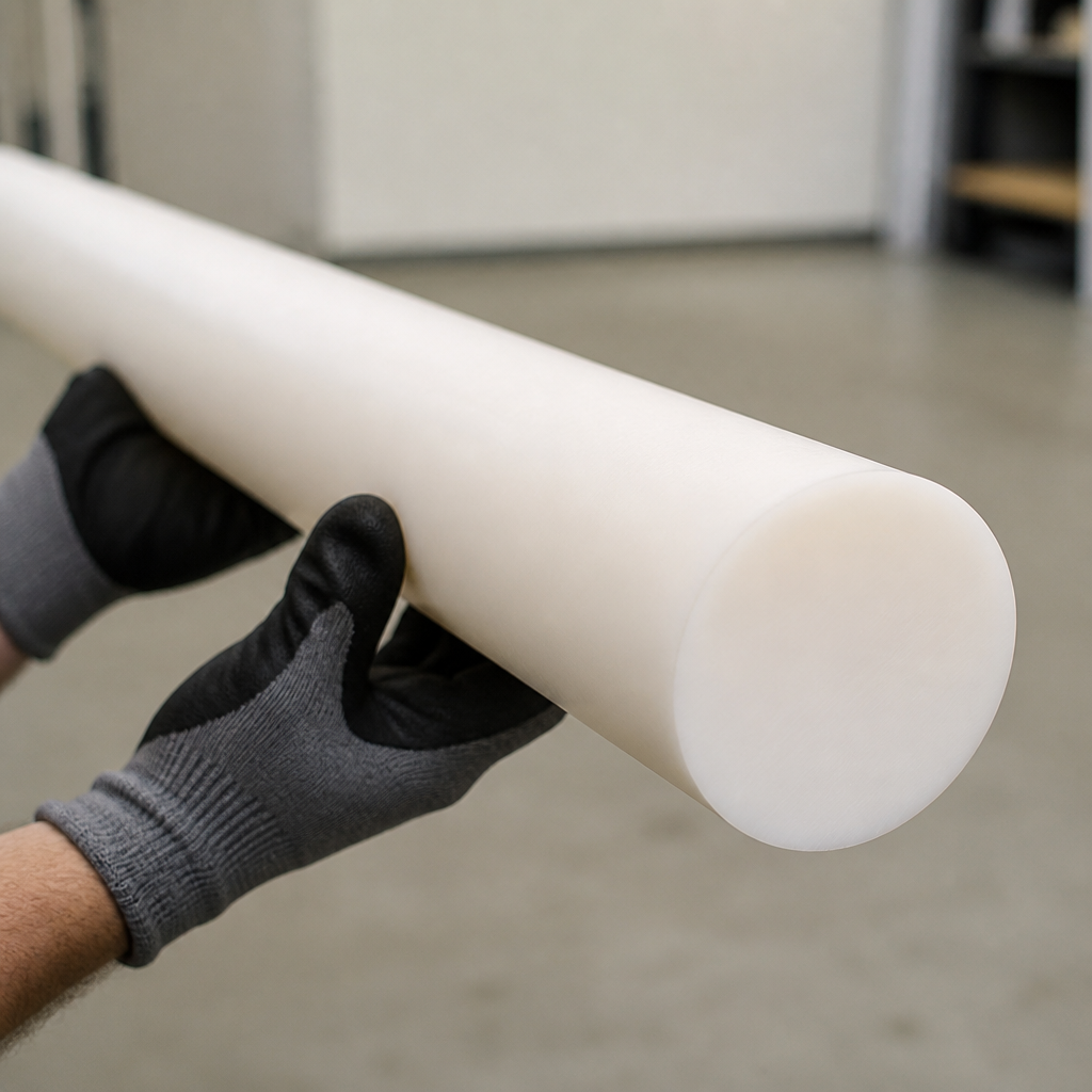 20mm Sample UHMWPE Natural Rod