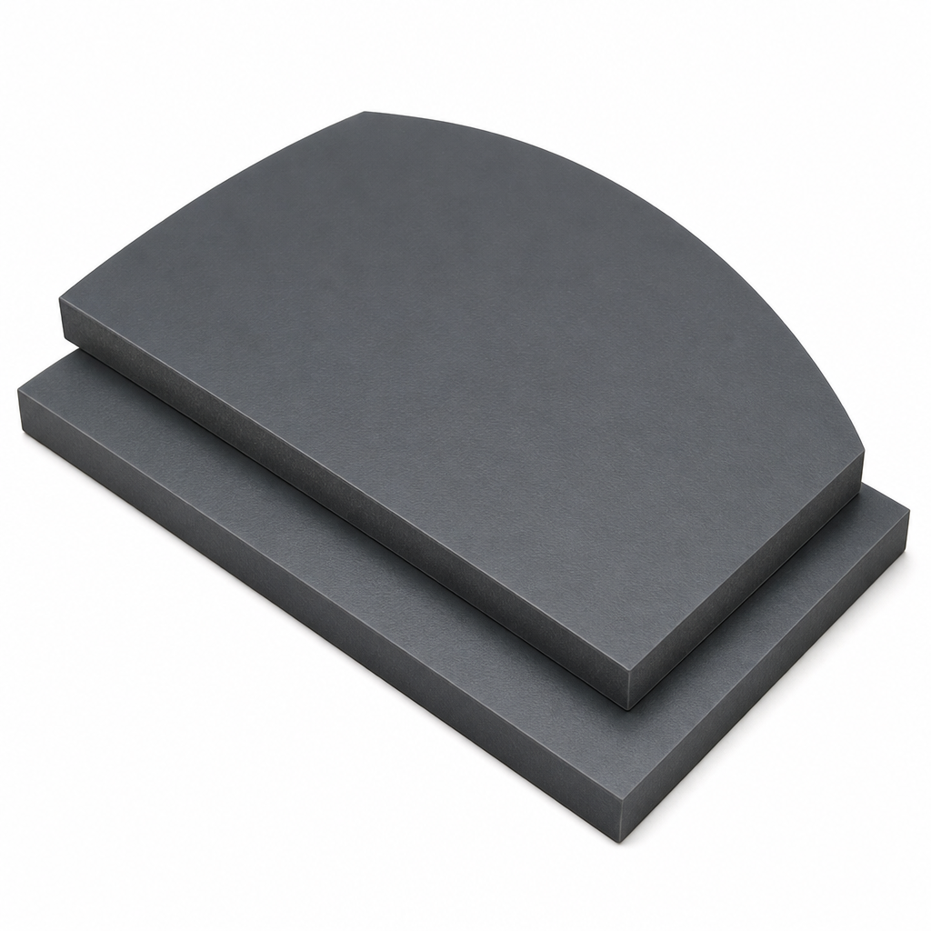 Unplasticised PolyVinylChloride Grey Sheet 30mm to 50mm thick for Signage & protective barriers - PVC in use