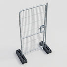 Mesh Pedestrian Gate for Temporary Fencing Access Control (view 2)