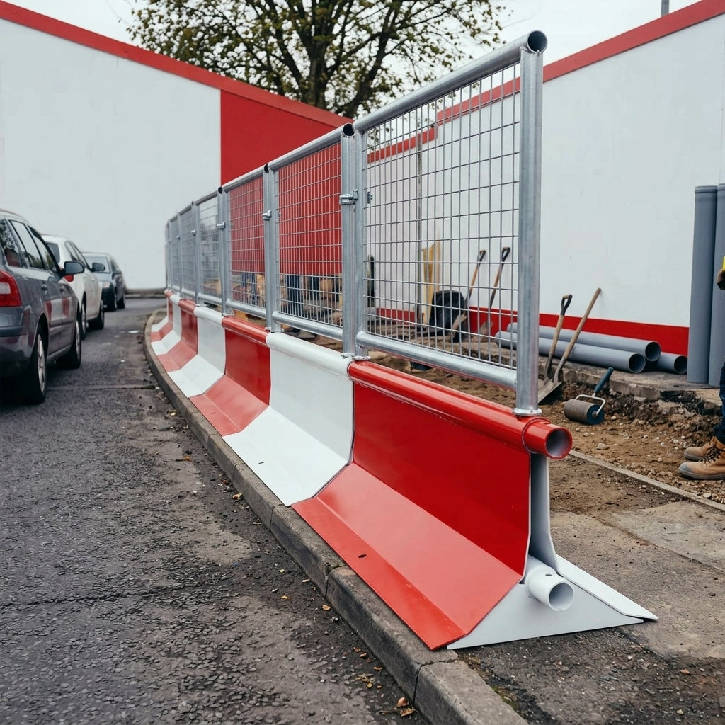 Heavy Duty Steel Traffic Segregation Barrier - Interlocking System