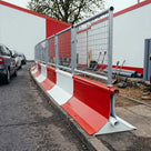 Heavy Duty Steel Traffic Segregation Barrier - Interlocking System