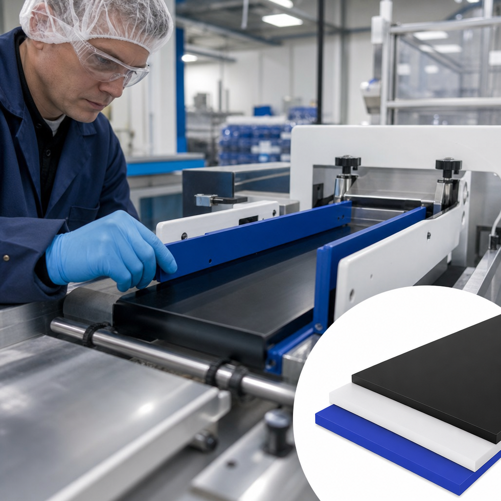 Polypropylene Black / White / Blue Sheet 3.5mm thick for Dividers & protective covers - UK Engineering Plastics