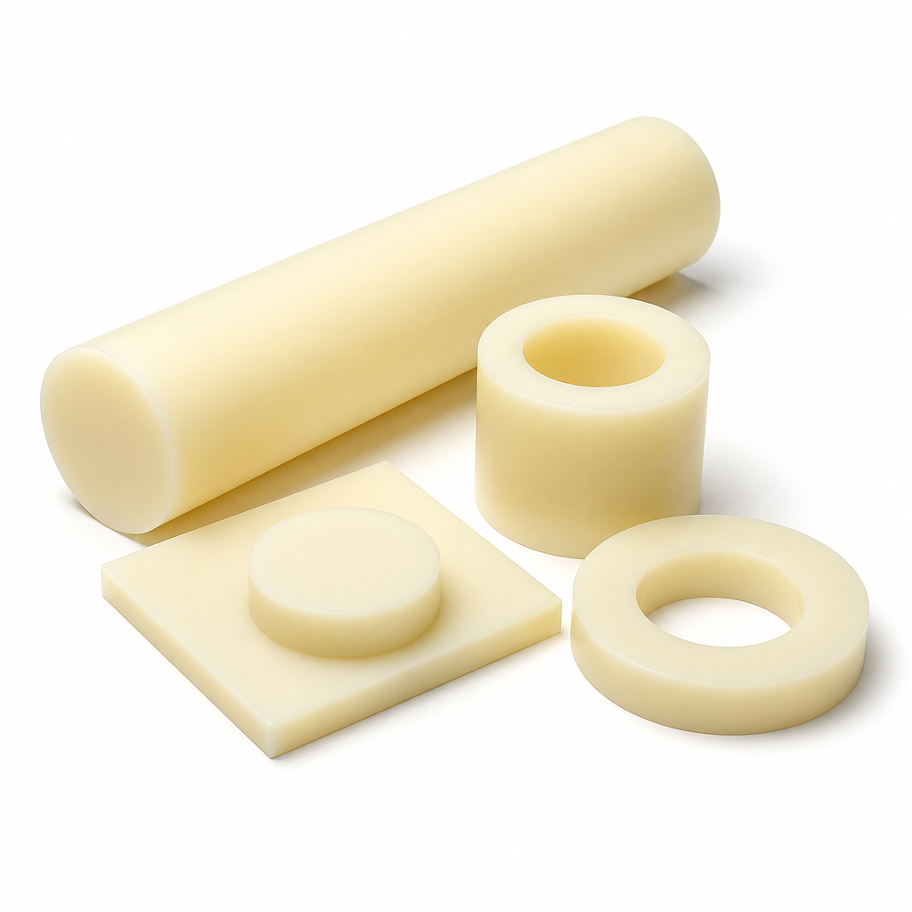 Nylon 66 Natural (cream) Rod 6.35mm to 50mm dia for Wear pads & bushes - Nylon 66 in use